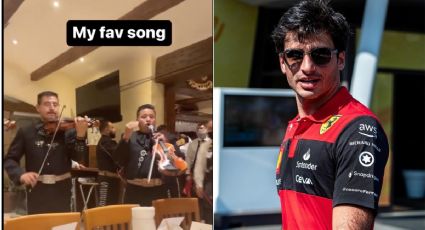 VIDEO: Carlos Sainz se luce en el GP de México y canta ‘El Rey’ en restaurante de la CDMX