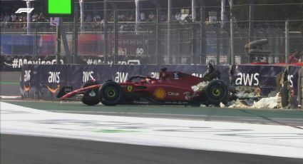 ¿Ventaja para ‘Checo’? Charles LeClerc choca en la segunda práctica del GP de México