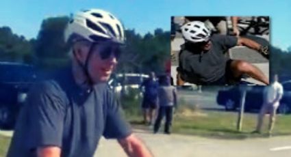 Joe Biden se cae de una bicicleta mientras paseaba por Delaware | VIDEO