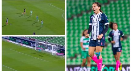 Aylin Aviléz anota un GOLAZO de media cancha en la victoria de Rayadas ante Santos