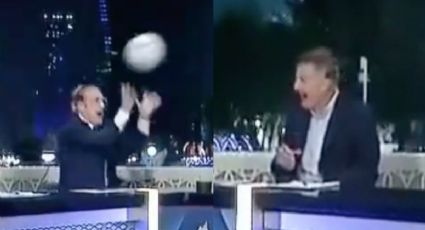 VIDEO: Faitelson le da un balonazo a José Ramón Fernández y provoca risas en el 'Profe' Osorio