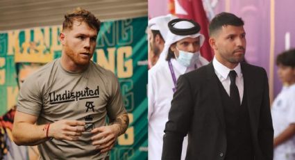 ‘Kun’ Agüero le responde a ‘Canelo’ tras amenazar a Messi por ‘patear’ jersey de México