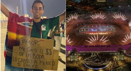 ¿Valió la pena? Aficionado mexicano gasta el dinero de su boda en ir a Qatar 2022