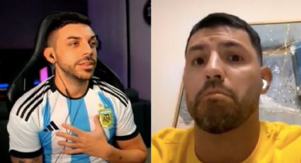 "Me caes del ort...", 'Kun' Agüero encara a youtuber español que criticó a Argentina