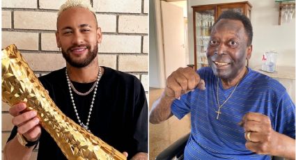 “Jugador de la historia, sólo uno”, las emotivas palabras de Neymar a Pelé tras trofeo honorífico