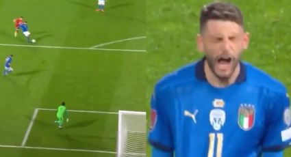 ¡OSOTE! Berardi falla un gol fácil en el Italia vs Macedonia del Norte