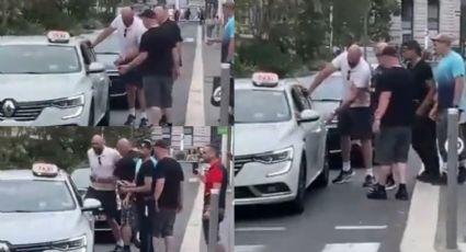 Tyson Fury le tira unas patadas a un taxi que se negó a llevarlo | VIDEO