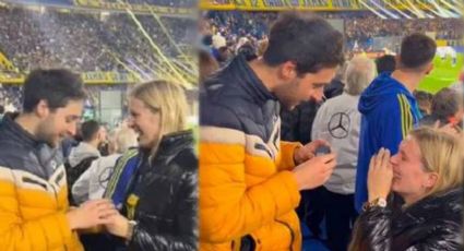 Mujer le pide matrimonio a su novio en ‘La Bombonera’ de Boca Juniors y se hace viral | VIDEO