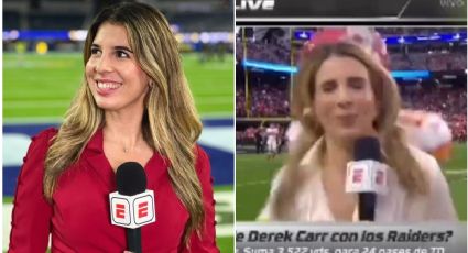 VIDEO: Katia Castorena es 'tacleada' durante partido de la NFL y manda mensaje