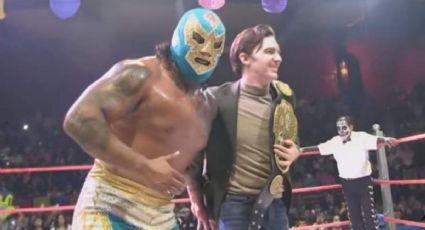 ¿Nuevo trabajo? Drake Bell sorprende y sube al ring en la Arena Naucalpan (VIDEO)