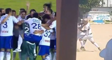 Exfutbolista de Cruz Azul protagoniza pelea a golpes en el llano (VIDEO)