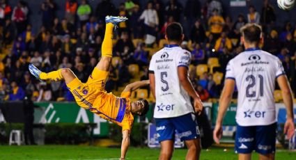 El golazo de CHILENA de Nicolás Ibáñez en la goleada de Tigres vs Puebla (VIDEO)