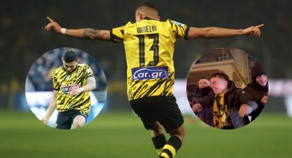 VIDEO: Orbelín Pineda cautiva a aficionados del AEK con su festejo y ya lo imitan