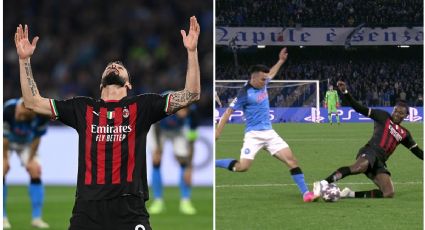 ¿Robo al Napoli? No marcan penal a Chucky Lozano y Milan avanza en Champions League (VIDEO)