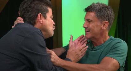 VIDEO: 'Burro' van Rankin y Juan Carlos Gabriel de Anda protagonizan beso en plena charla