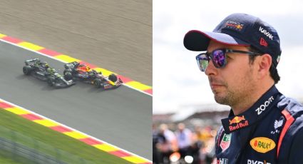 Checo Pérez choca con Hamilton y pierde puntos en la carrera sprint de Bélgica (VIDEO)