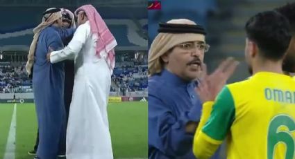 Presidente de equipo qatarí invade la cancha para reclamar un penal al árbitro, ¿qué le hizo?