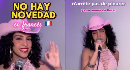 Usuaria hace versión de 'No Hay Novedad' en francés y se viraliza (VIDEO)
