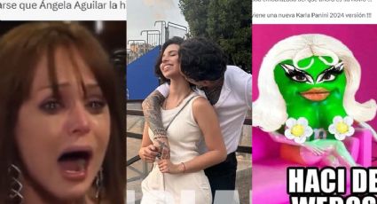 Los memes destrozan a Ángela Aguilar y Christian Nodal tras confirmar su relación