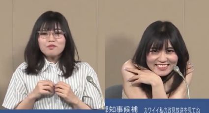 Candidata por Tokio se quita la ropa en pleno discurso por televisión pública (VIDEO)